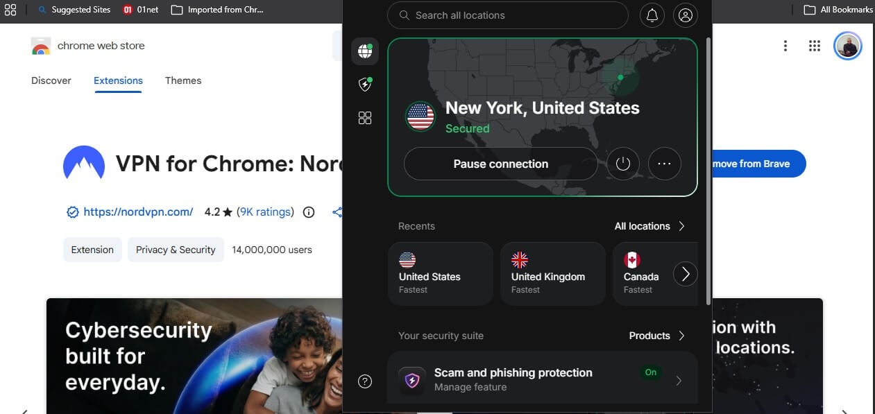 Nordvpn Chrome