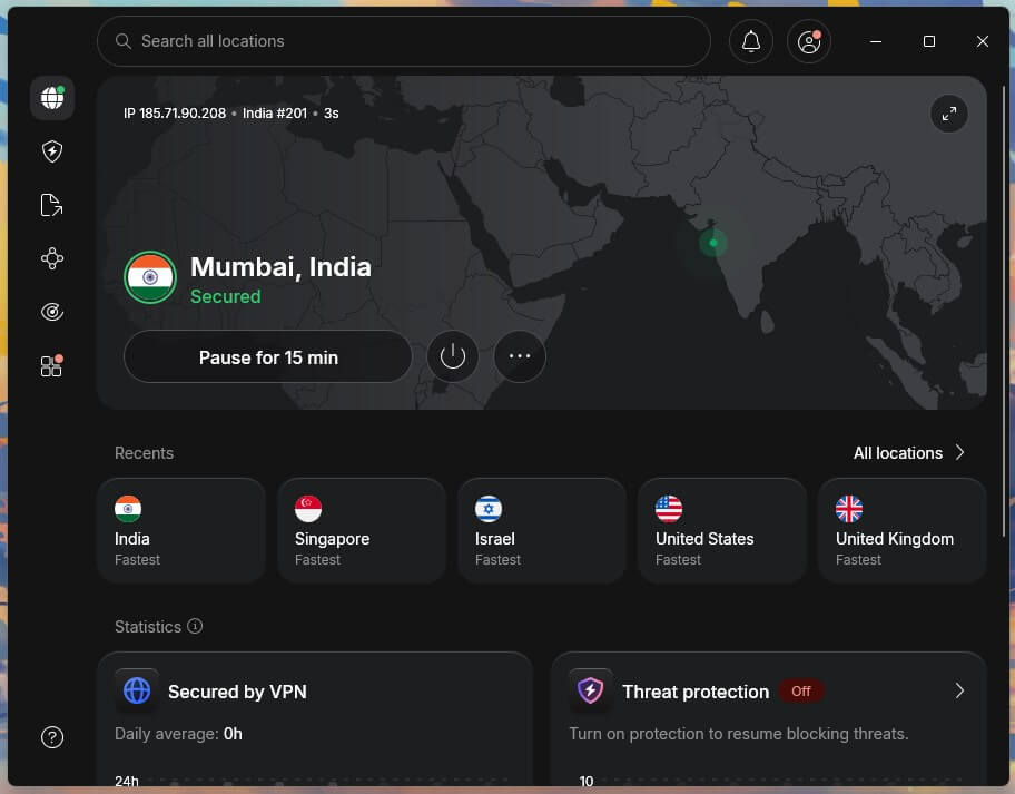 Nordvpn India Ip App