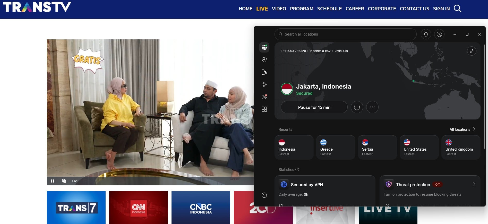 Nordvpn Transtv Indonesia