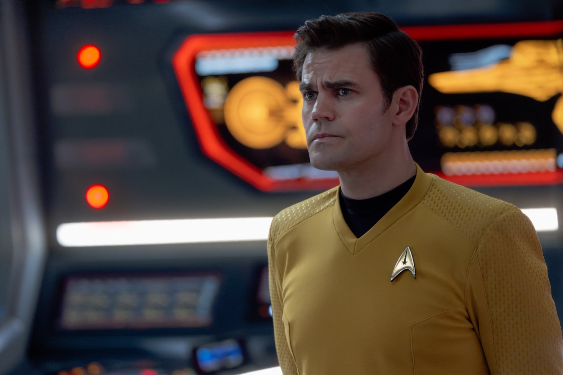 Paul Wesley as Captain Kirk in 'Strange New Worlds.'