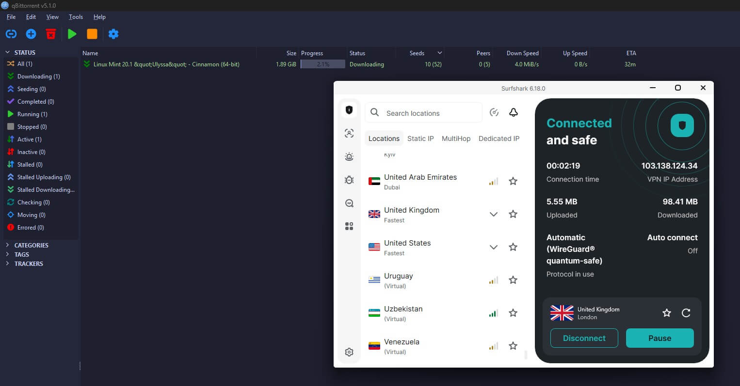 Surfshark Torrenting Review