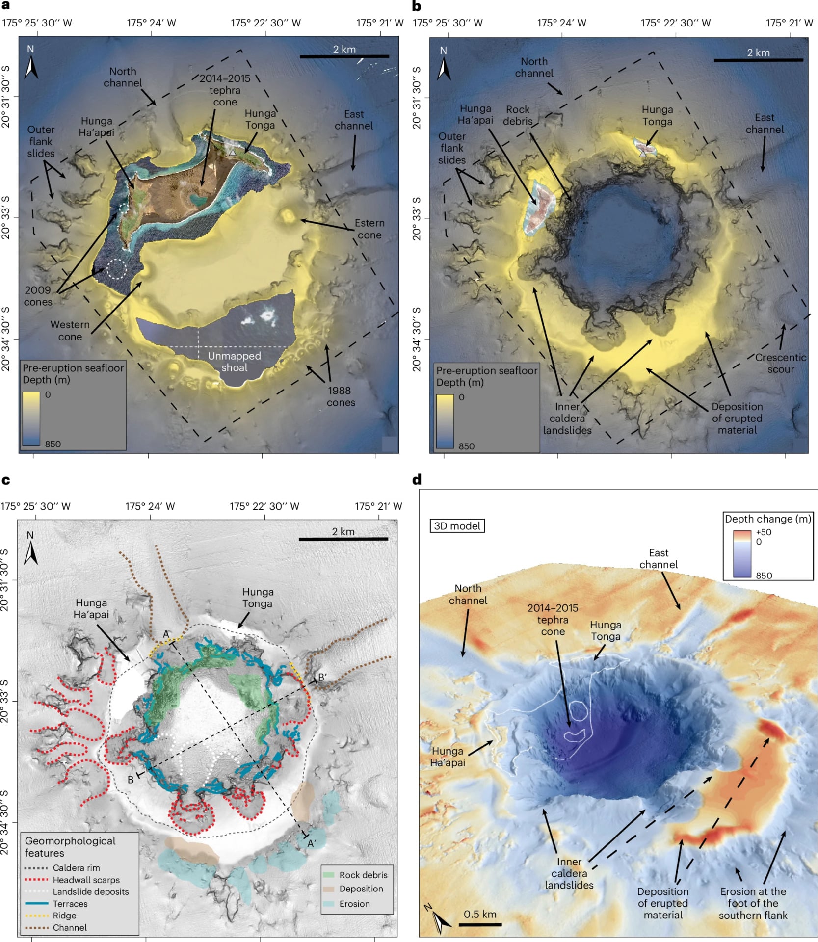 Tonga Volcano 2022 Bathymetric Surveys