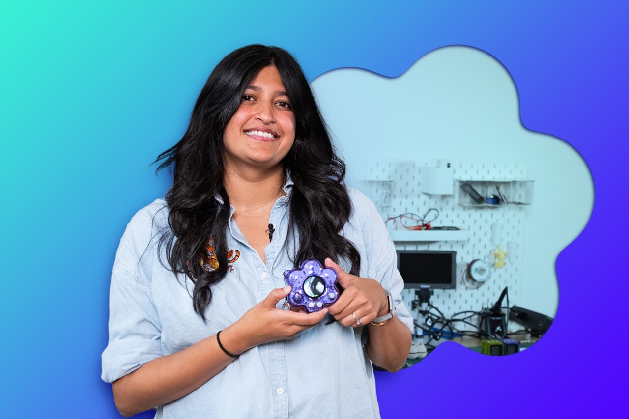 An image of TikTok custom hardware maker Tru Narla, who makes her own gadgets.