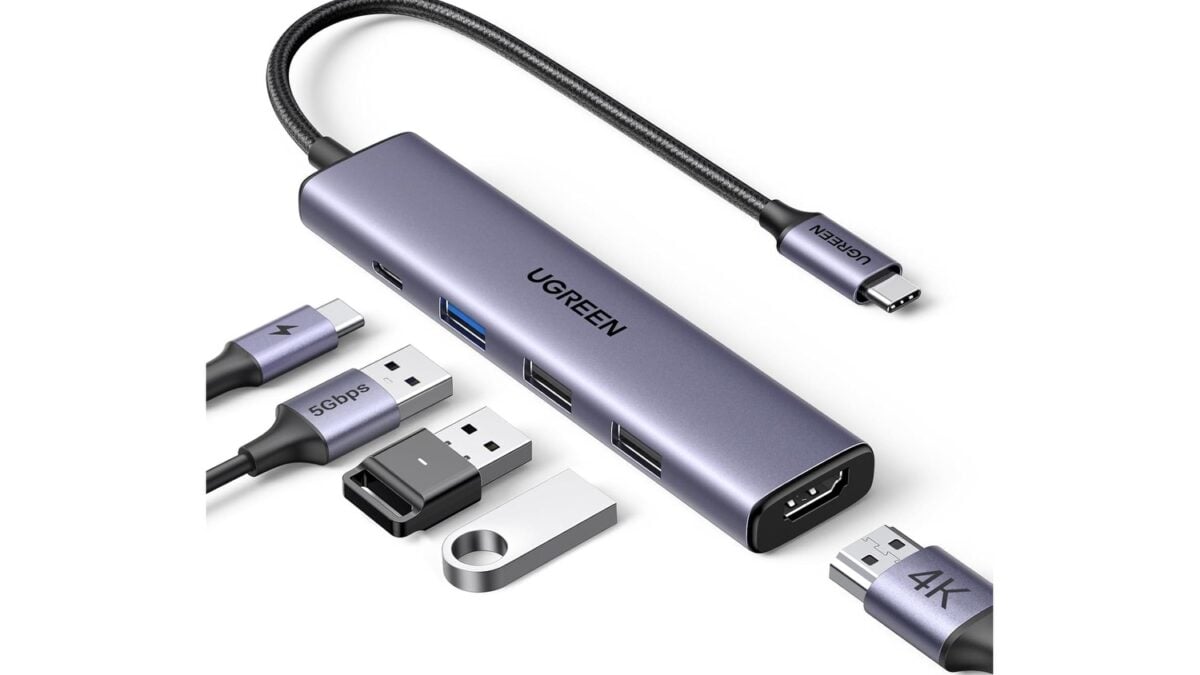 Der UGREEN 100W 5-in-1 USB-C Hub kostet bei Amazon zum niedrigsten Preis ...