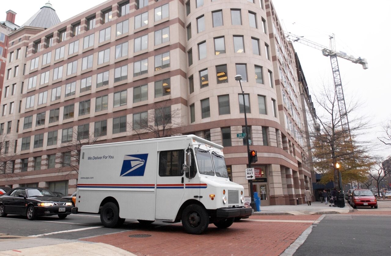 USPS Truck on road
