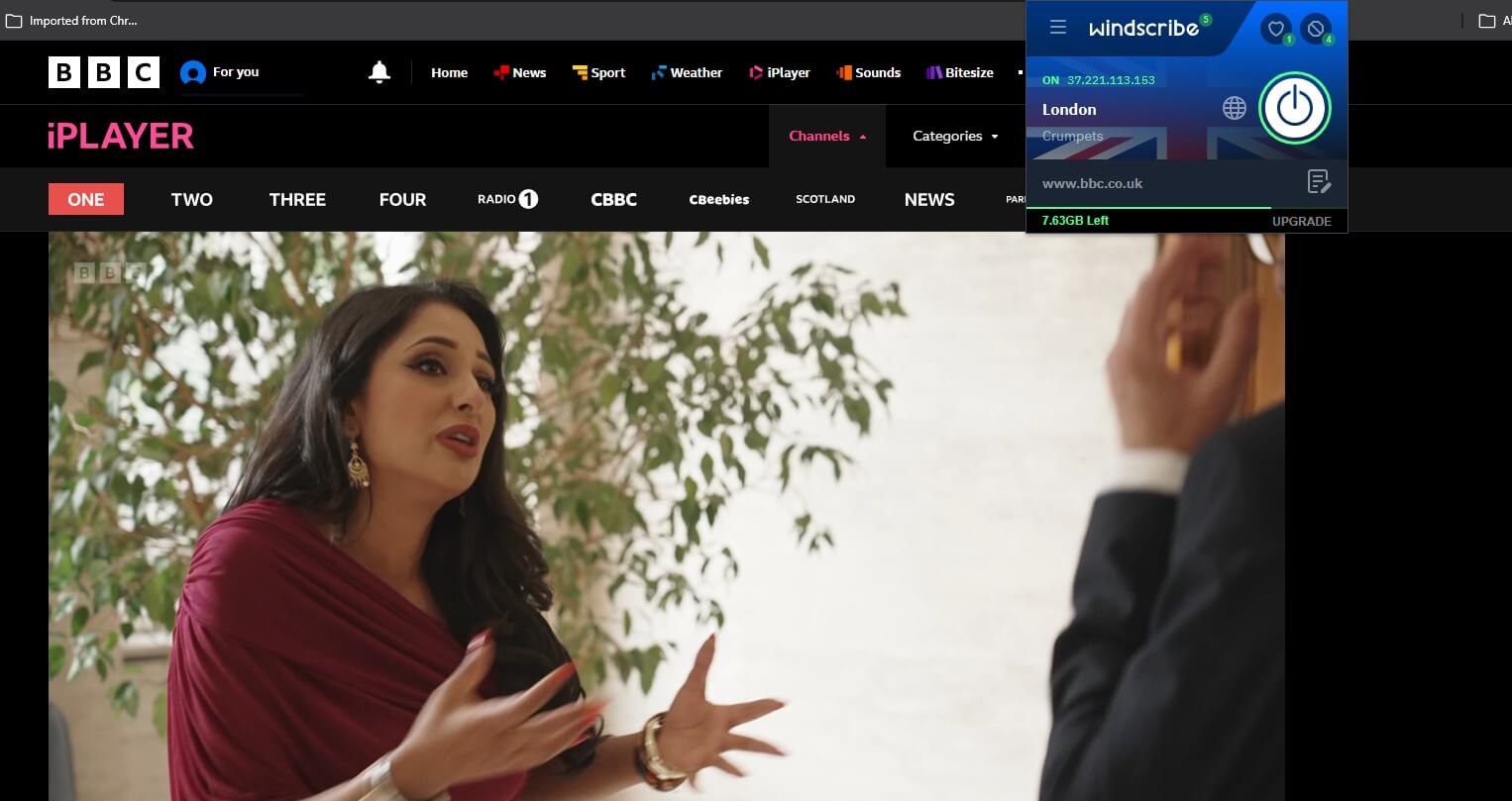 Windscribe Chrome Bbc Iplayer