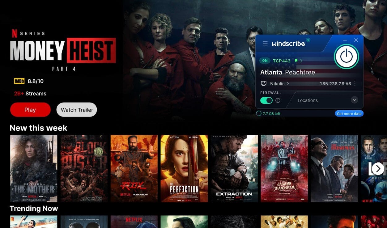 Windscribe Netflix