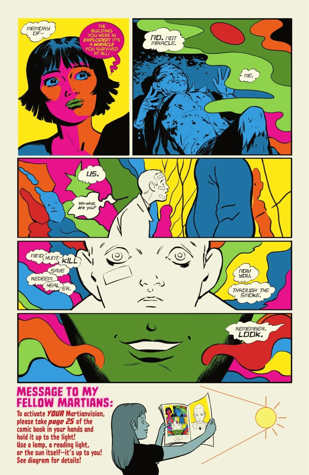 Absolute Martian Manhunter vision page.