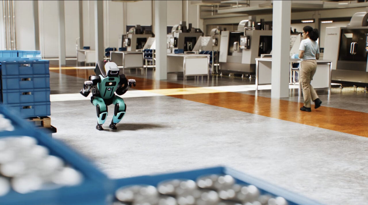 New Humanoid Worker Bot Seems to Cower When It Encounters Humans