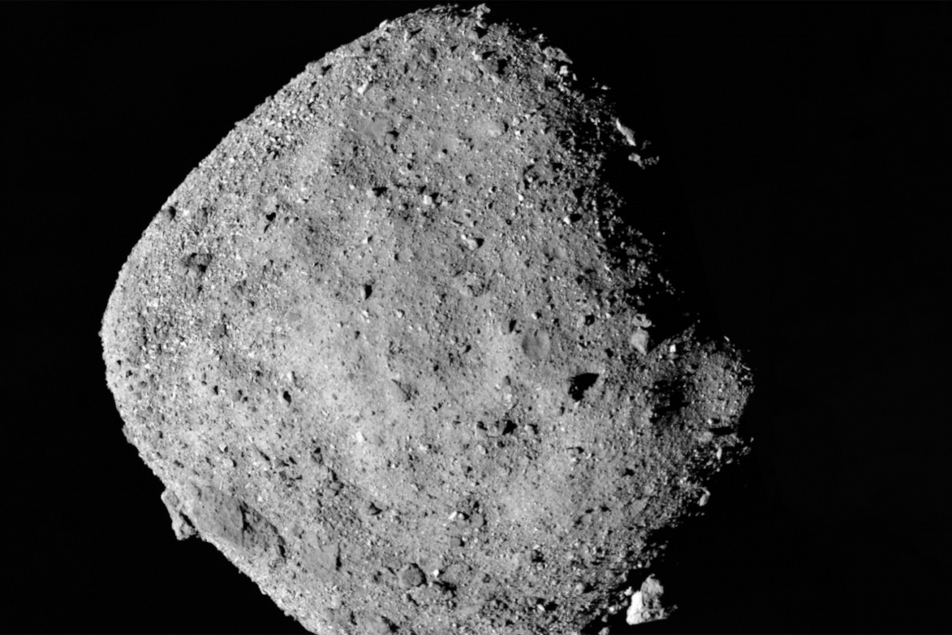 Asteroid Bennu consists of a mixture of dust grains and aggregates from the inner and outer solar system.