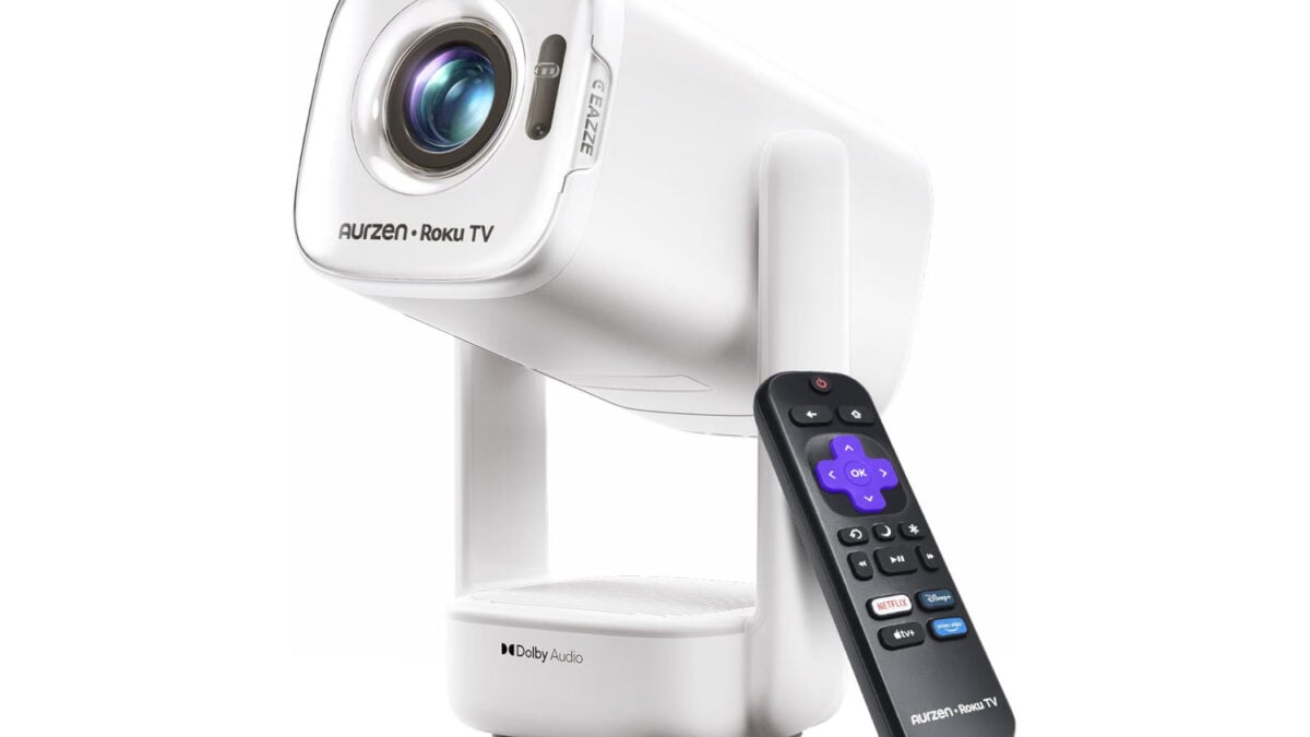Why Buy a Roku Smart TV When Aurzen D1R Air Projector Has It Built In at an All-Time Low on Amazon
