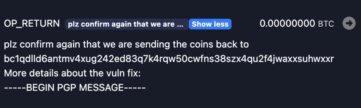Hackers Drain $320 Million From Bitcoin’s Liquid Network, Keep $47 Million for Themselves in ‘White Hat’ Operation Hackers Drain $320 Million From Bitcoin’s Liquid Network, Keep $47 Million for Themselves in ‘White Hat’ Operation