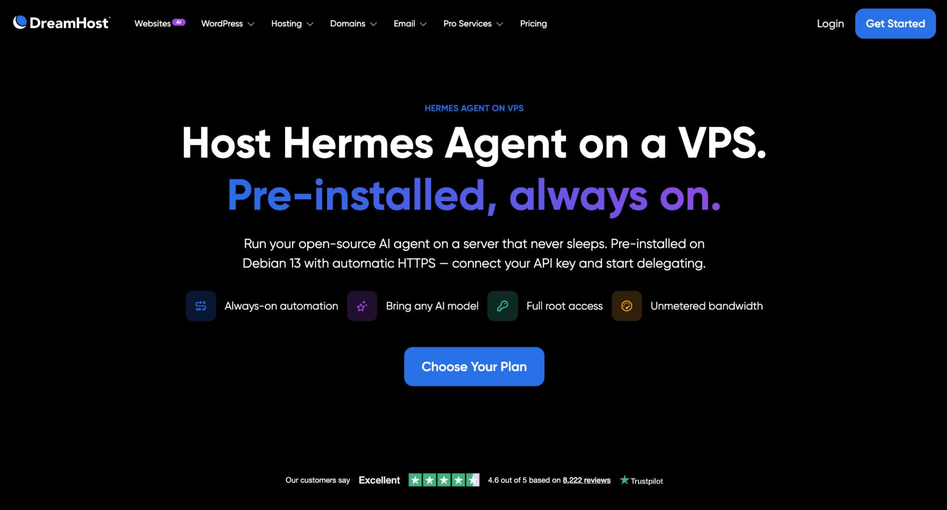 Dreamhost Hermes Agent Vps
