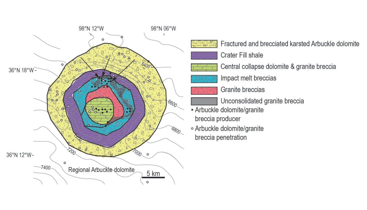 Geological Map Diagram Ames Crater