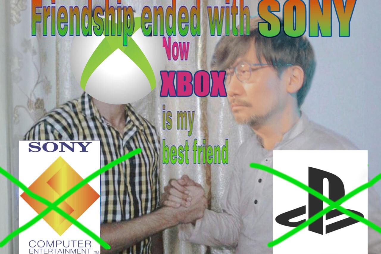Hideo Kojima in friendship ended meme