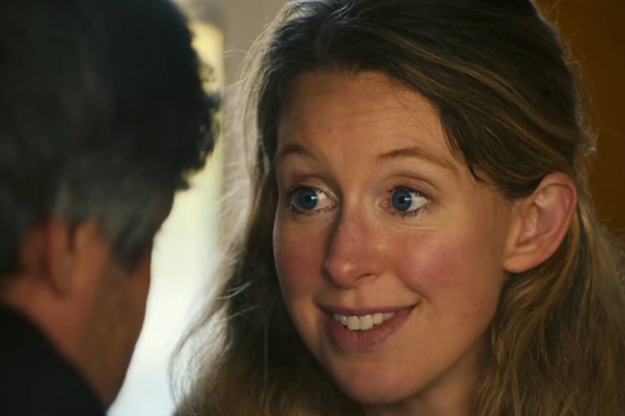 Elizabeth Holmes as seen in the film 'You Can See Everything'