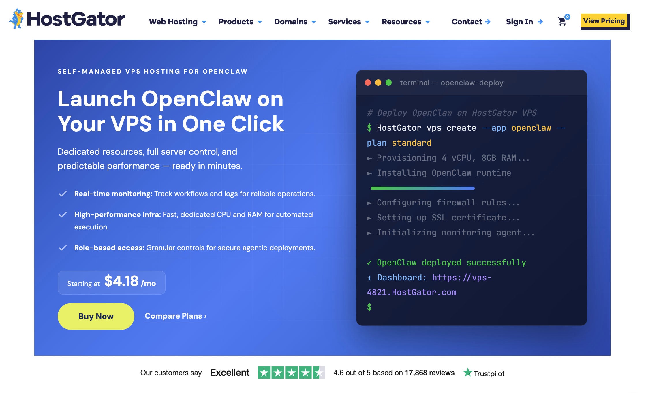 hostgator openclaw