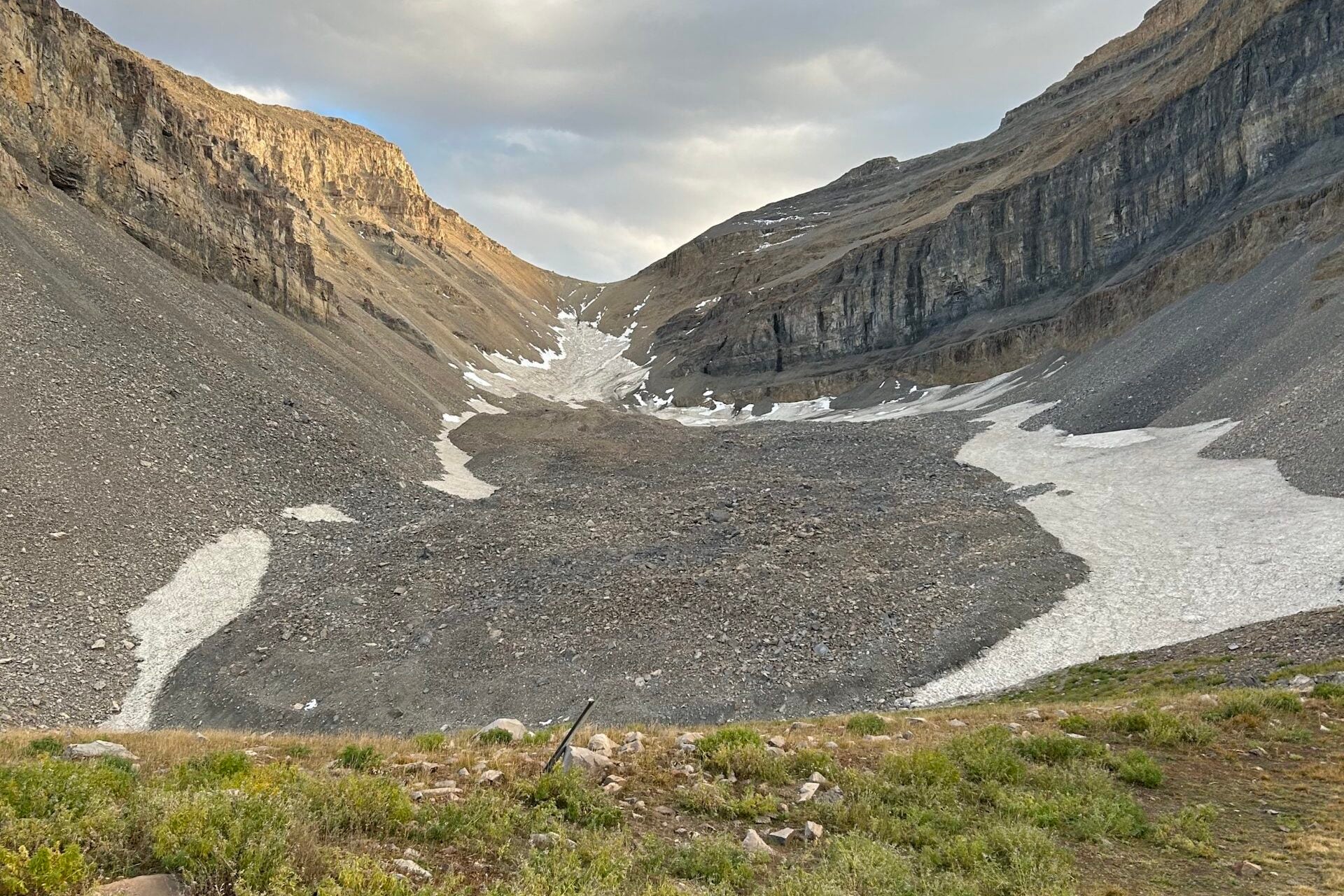 One of Utah’s largest rock glaciers is located under the towering summit of Mount Timpanogos.