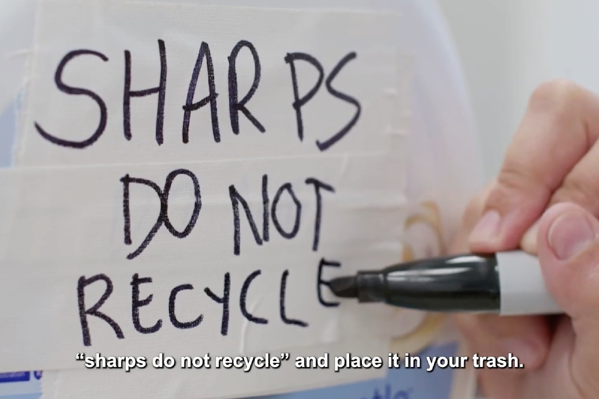 Sharps Do Not Recylce Needle
