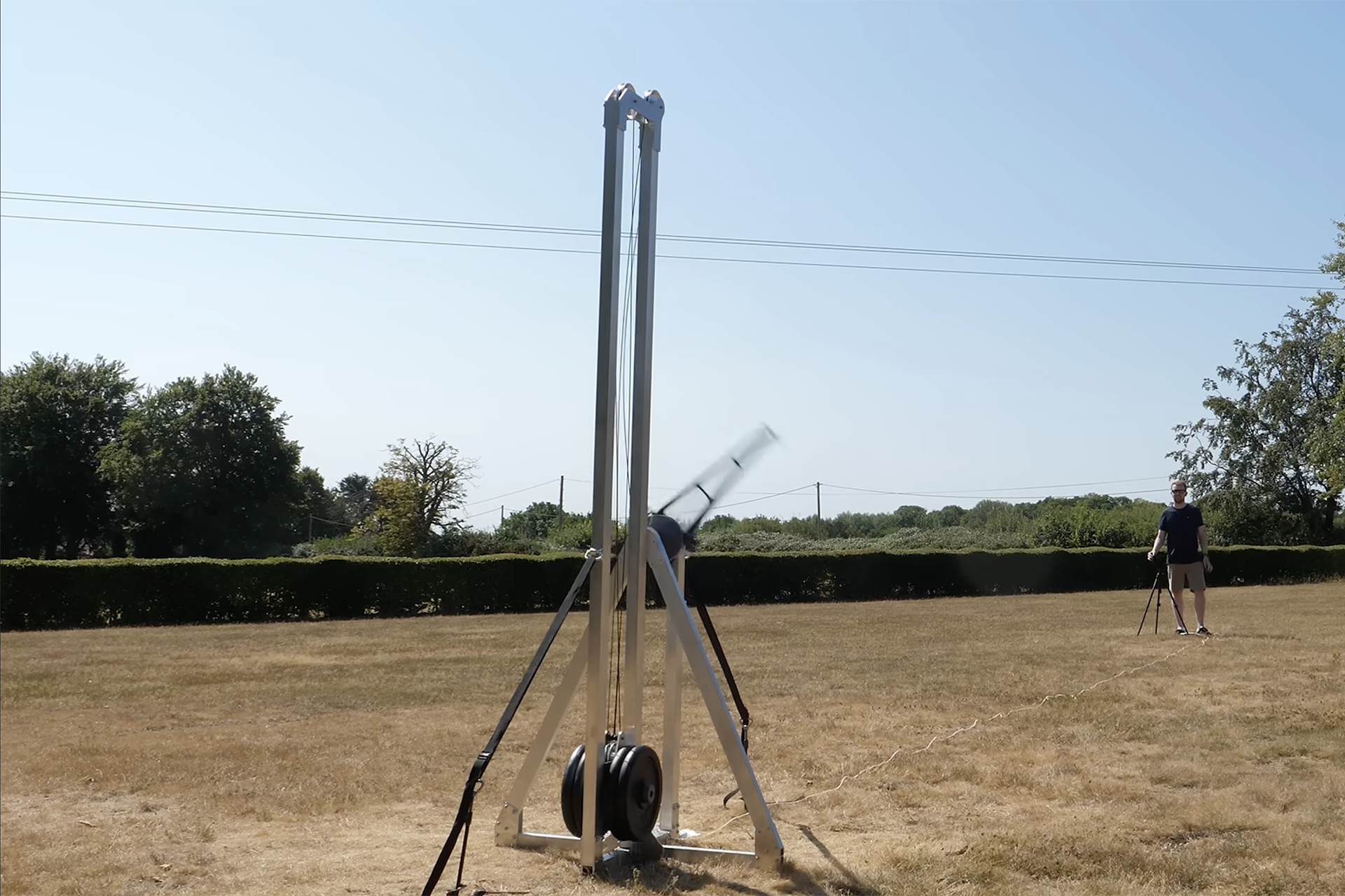 Tom Stanton and his supersonic trebuchet