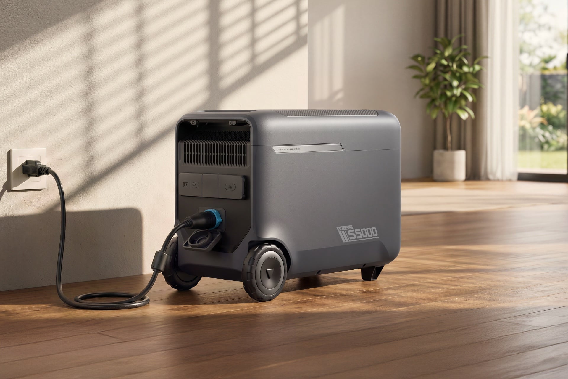 Anker Solix S5000 being charged.