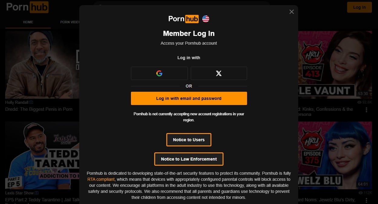 Arkansas Pornhub Log In