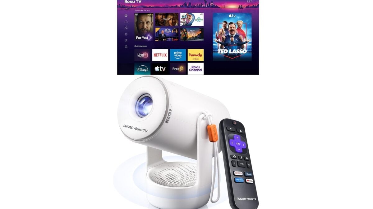 Mini Smart Forget Buying a Smart TV, Aurzen's E1R Mini Projector Has Roku TV Built ...