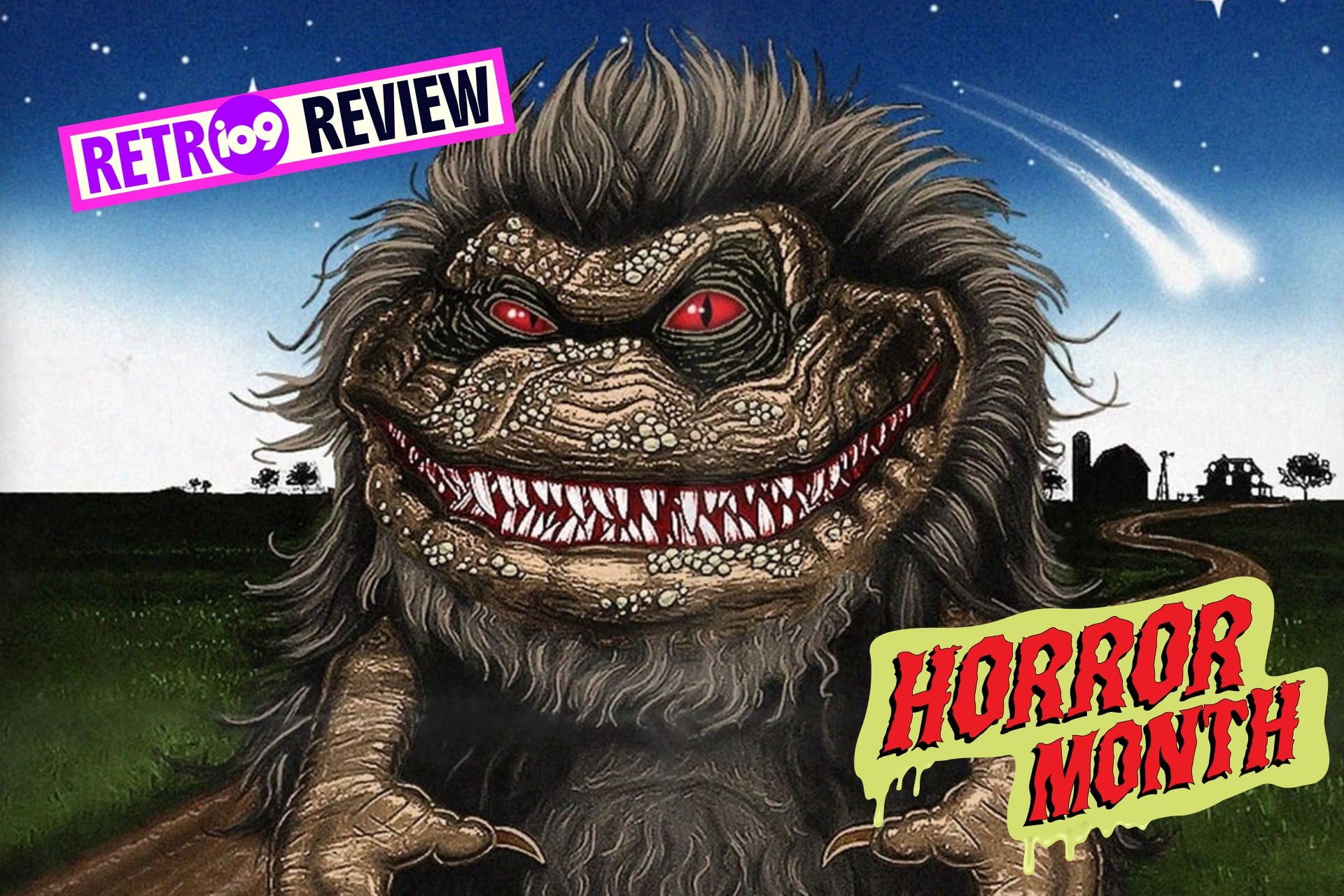 A crop of the poster for 'Critters,' a 1986 love letter to 1980s horror.