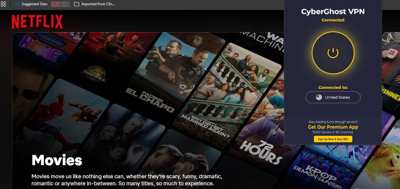 Cyberghost Chrome Netflix