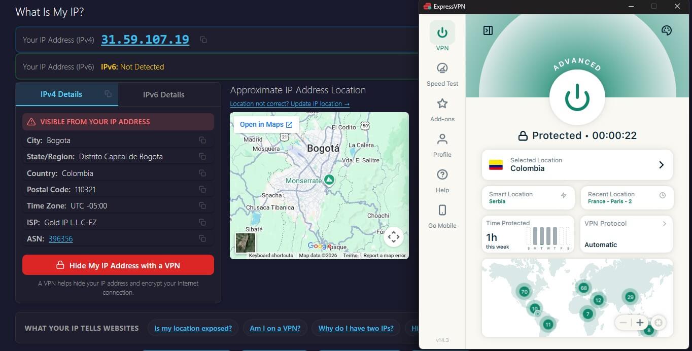 Expressvpn Colombia Ip