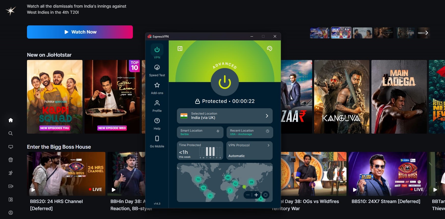 Expressvpn Jiohotstar