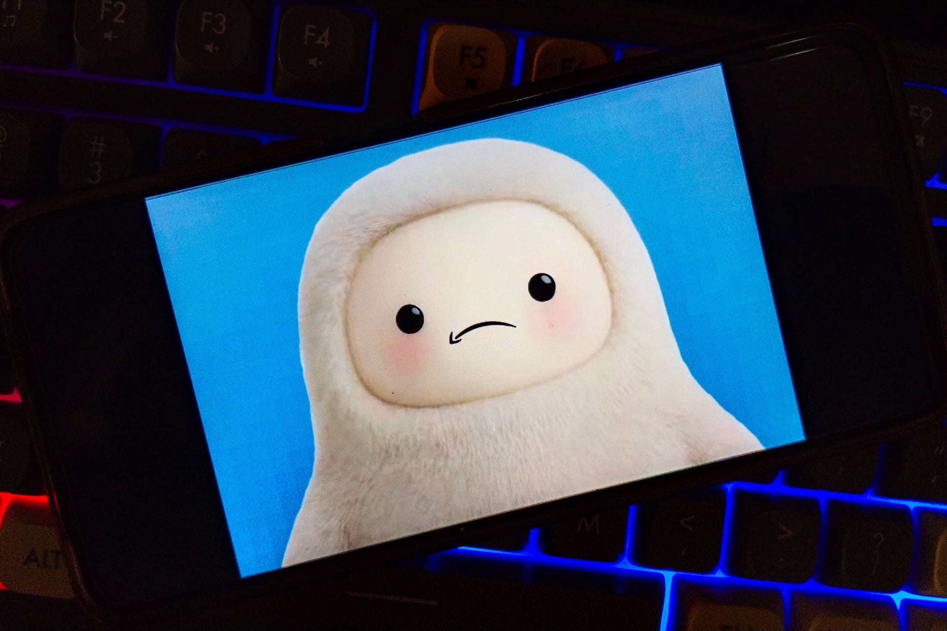 Meta's Muse AI mascot, frowning.