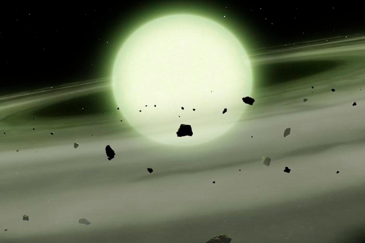 Astronomers Just Found the First Green Star Ever Discovered—Right After It Swallowed Its Planets