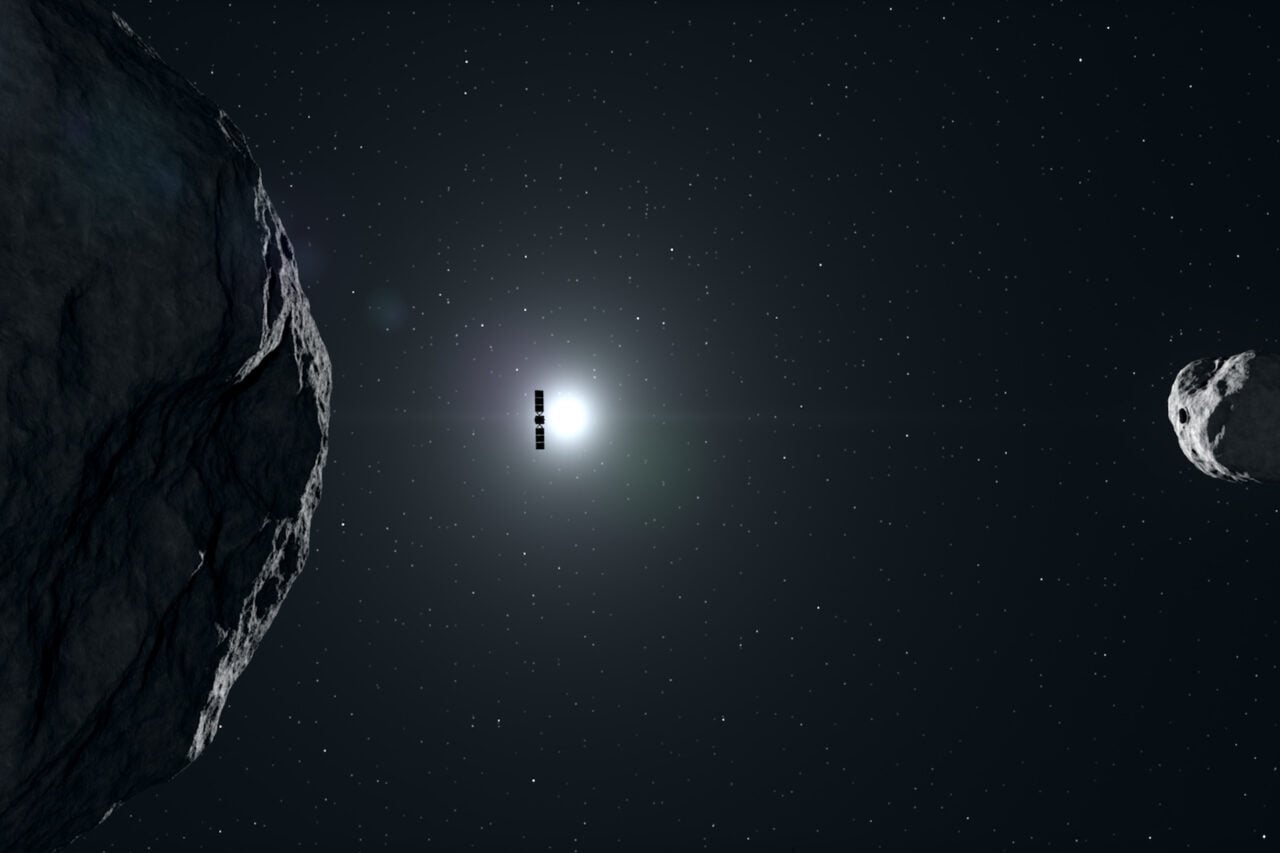 Hera Glides Past Didymos To Dimorphos
