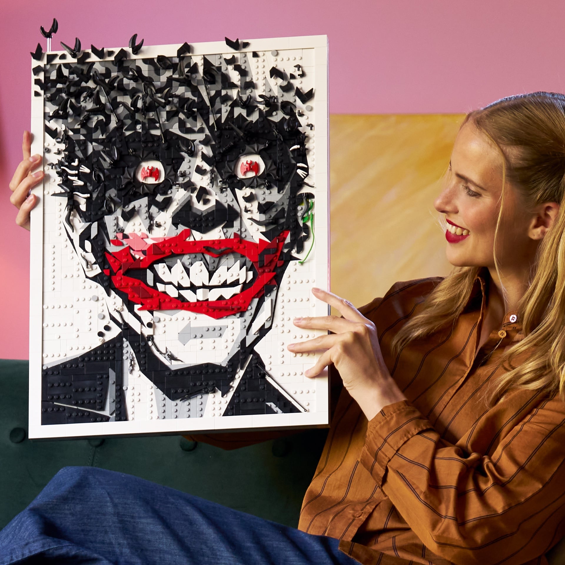 Joker Wall Art Lego Posed