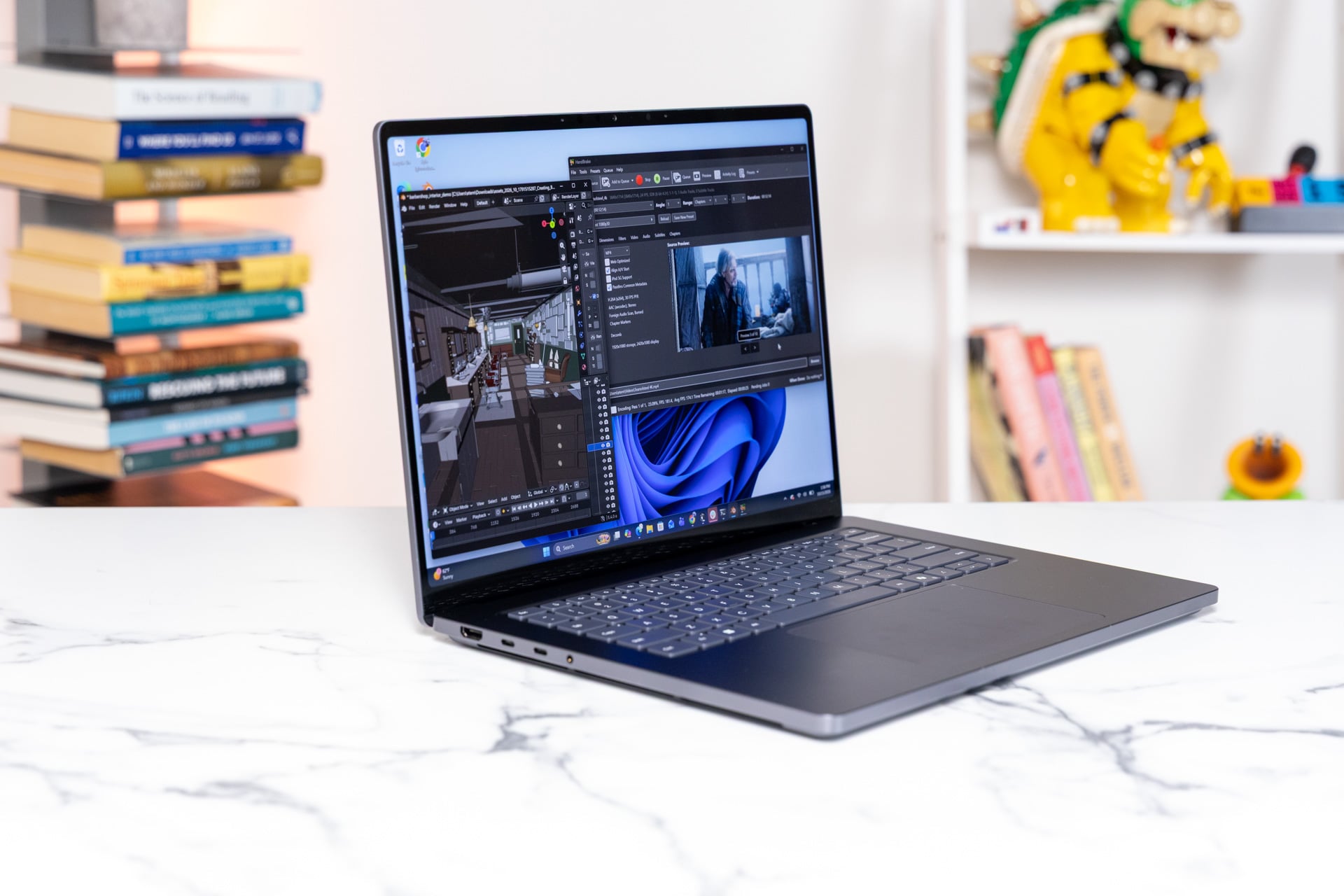 The Surface Ultra is built for running a lot of heavy duty tasks, whether that's encoding or rendering, but it's best use case is for combining power and portability.
