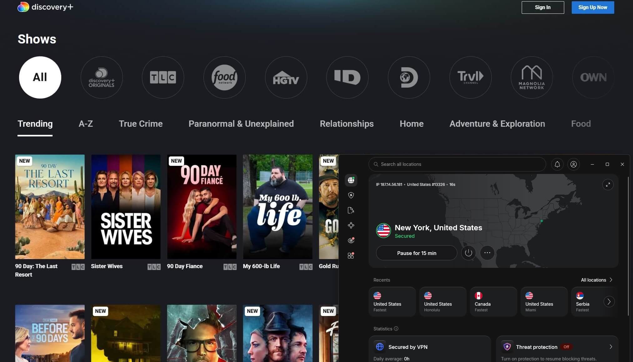 Nordvpn Discovery+