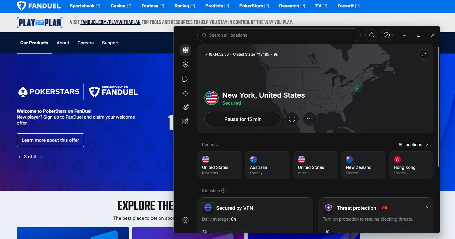 Nordvpn Fanduel