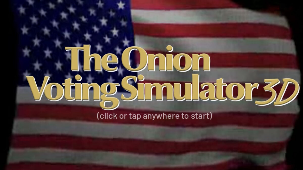 The Onion&rsquo;s First Video Game Is an Action-Packed Voting Simulator