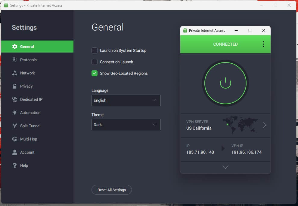 Pia Vpn California