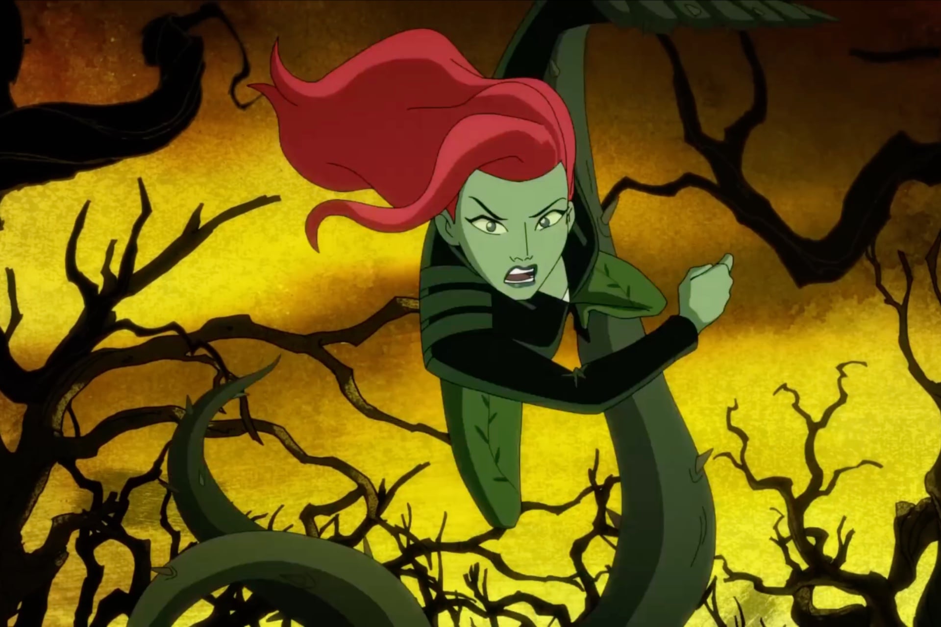 Poison Ivy as she appears in the animated HBO Max series 'Harley Quinn.'