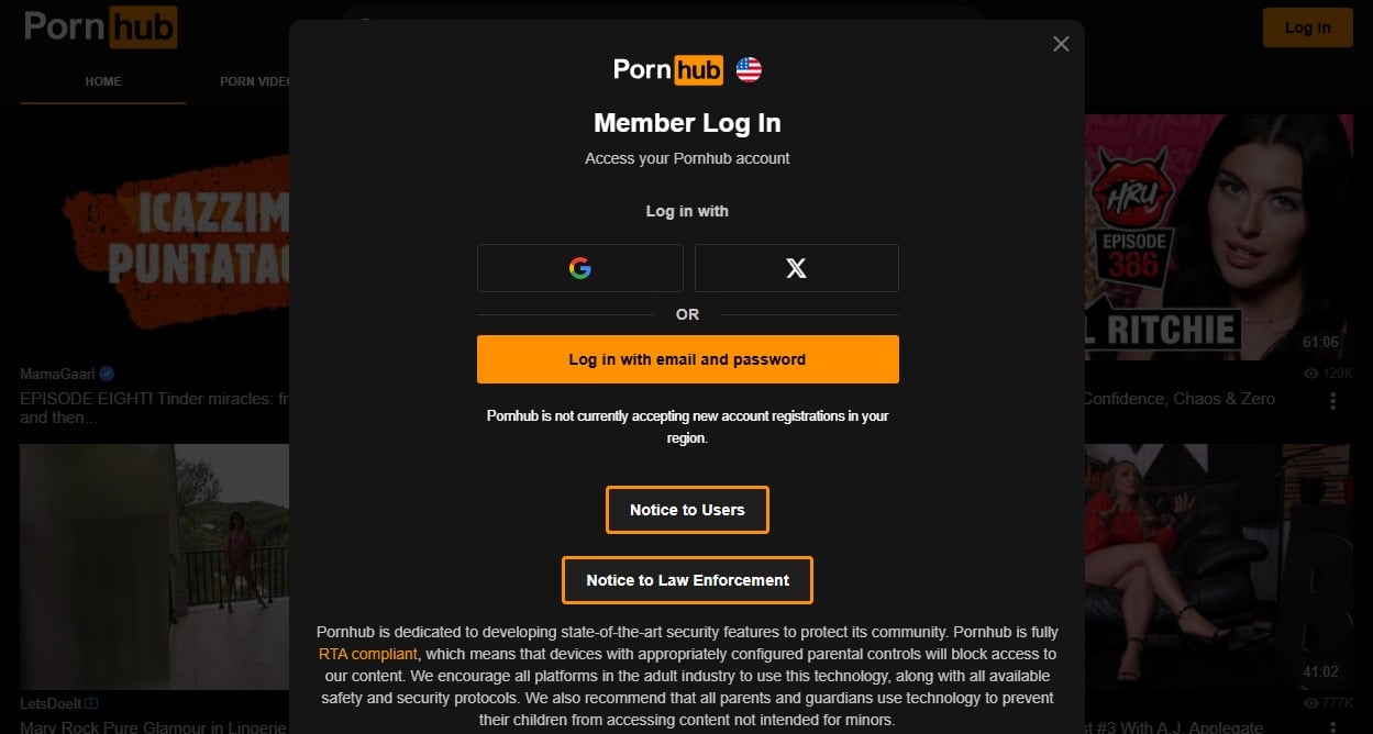 Pornhub Iowa Log In