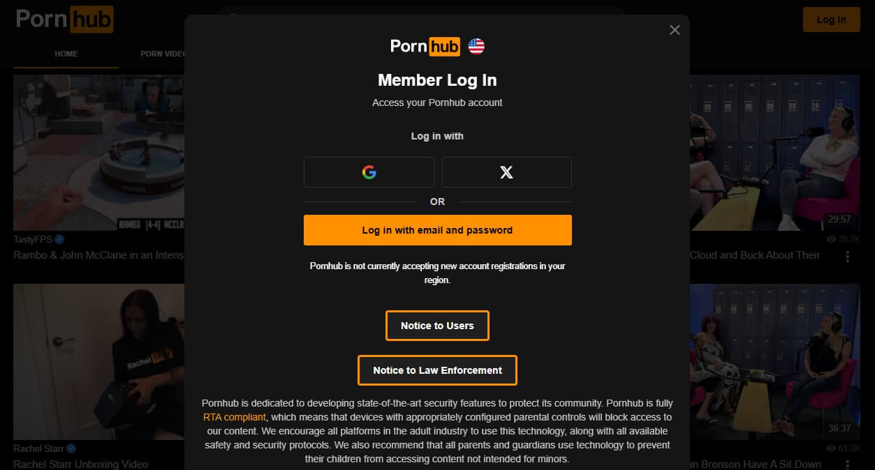 Pornhub South Carolina Log In