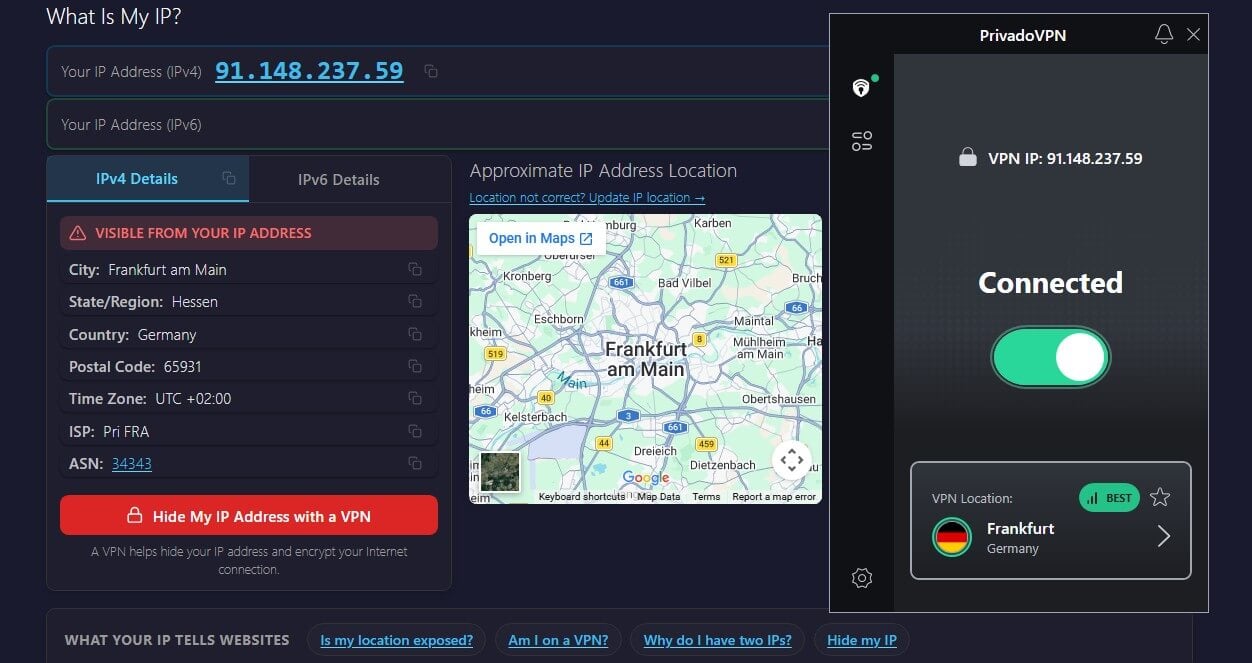 Privadovpn German Ip