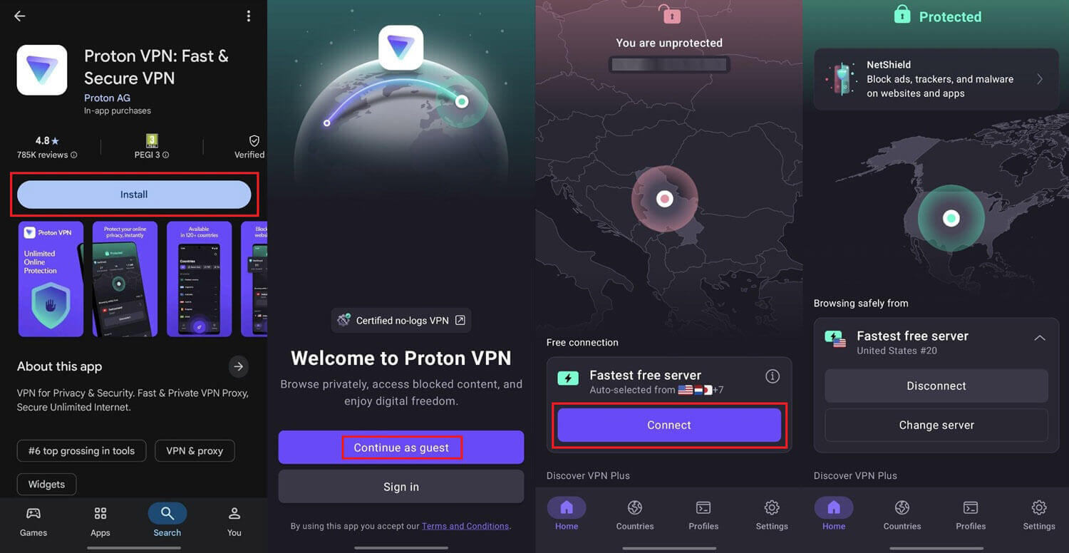 Proton Vpn Free Android Setup