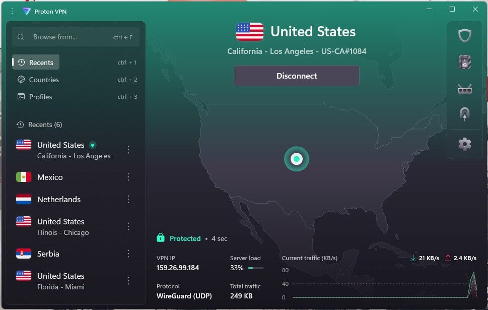 Proton Vpn Los Angeles