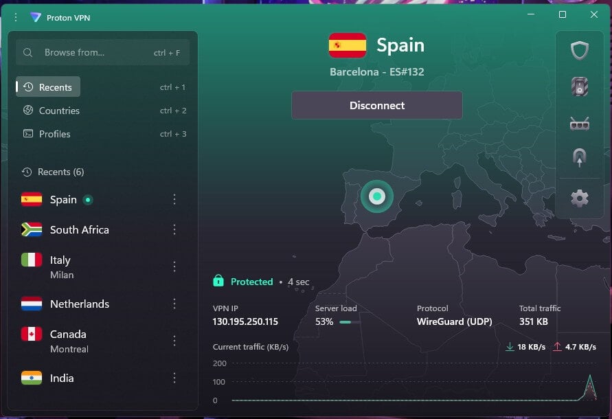 Proton Vpn Spain