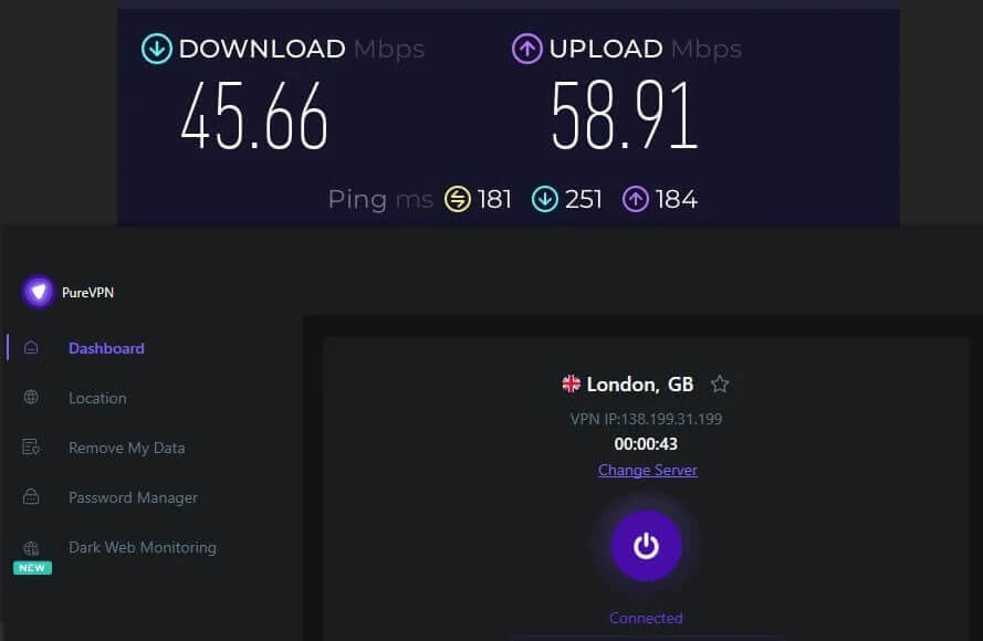 Purevpn Speed Test 2