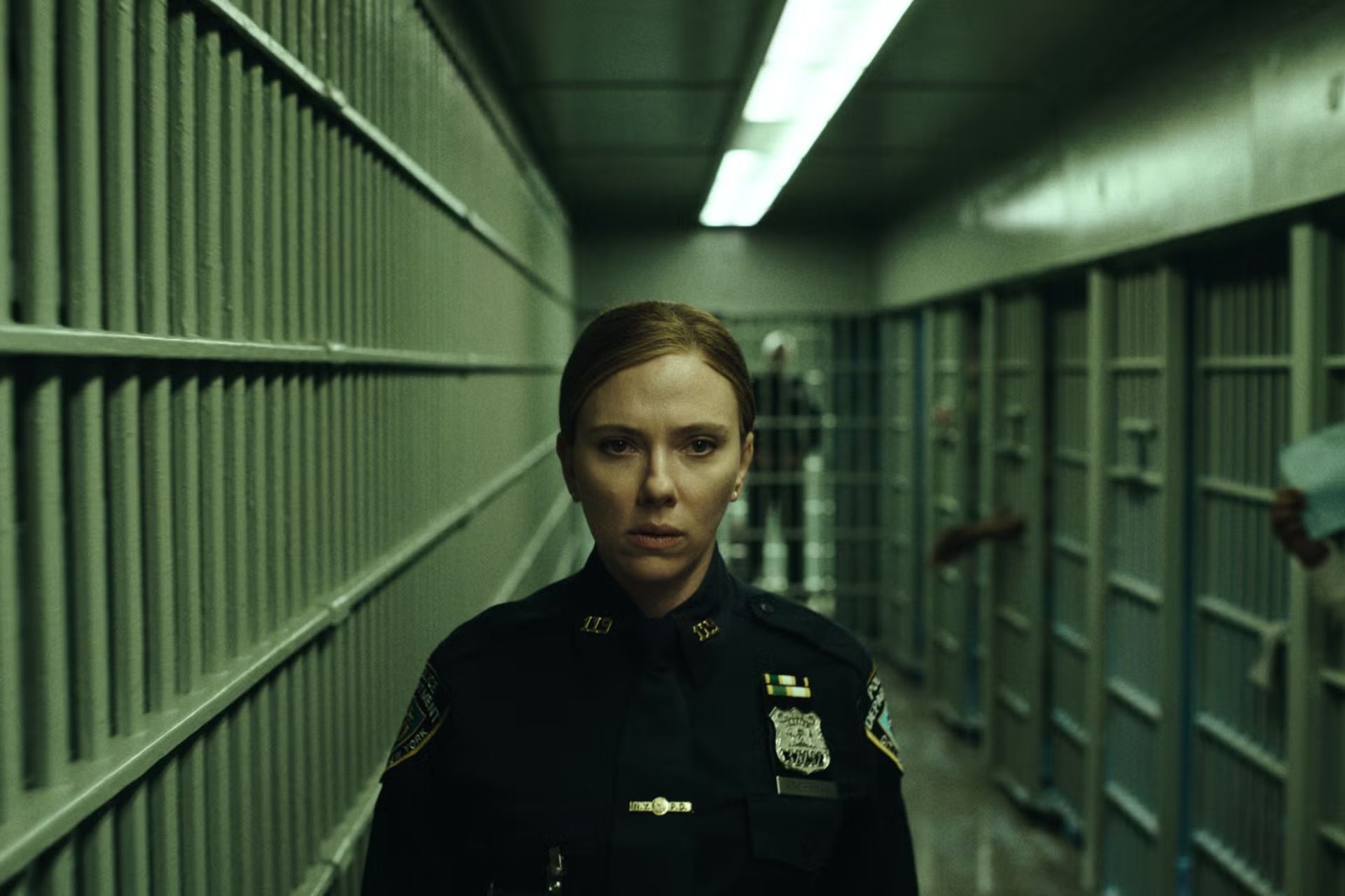 Scarlett Johansson as an NYPD detective in 'The Exorcist: Martyrs.'