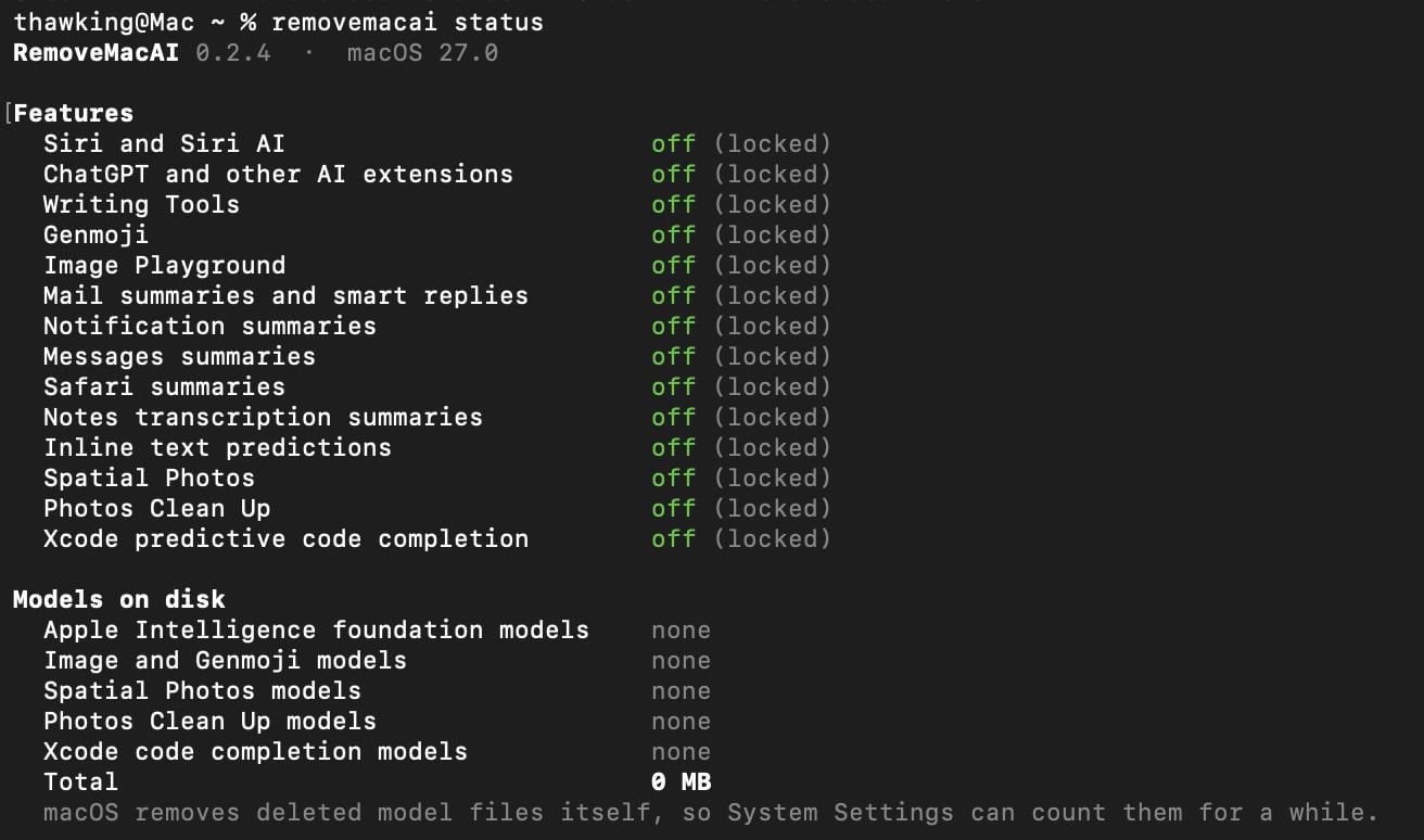 RemoveMacAI screenshot